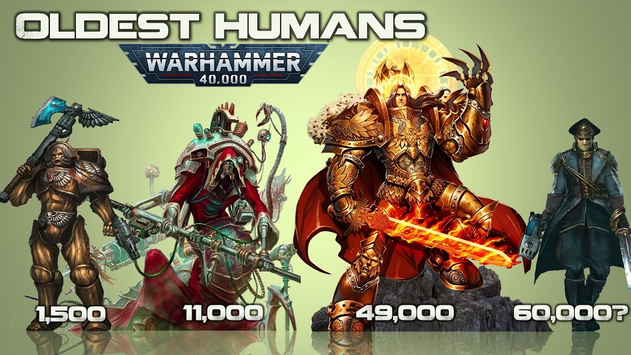 Who is the oldest human in 40k?