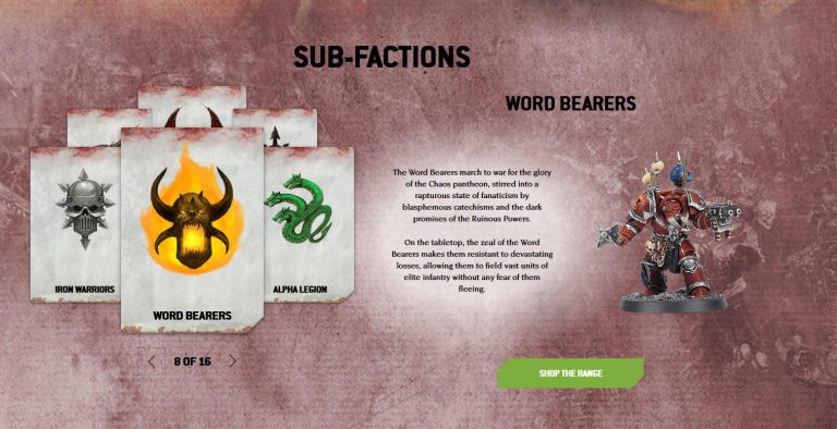 Warhammer 40K Factions: The Fanatical Word Bearers