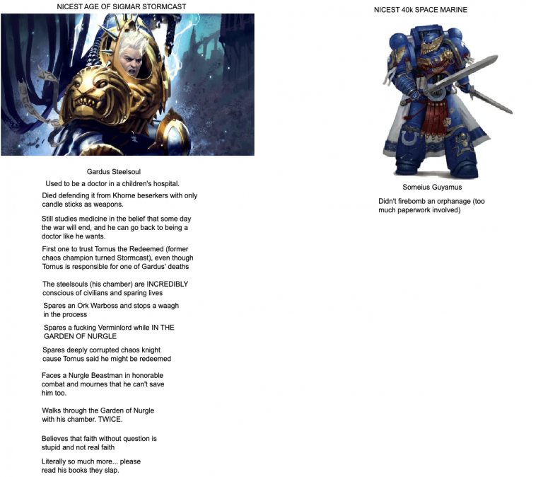 Exploring The Complex Motivations Of Warhammer 40K Characters